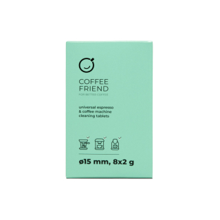 Coffee Friend čistiace tablety pre kávovary 8×2 g – univerzálne čistenie kávovaru