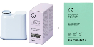 Vodný filter Coffee Friend Philips / Saeco + čistiace tablety – sada pre kávovary